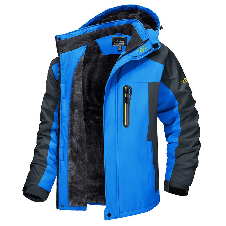 Men's Warm Jacket for Autumn in Blue