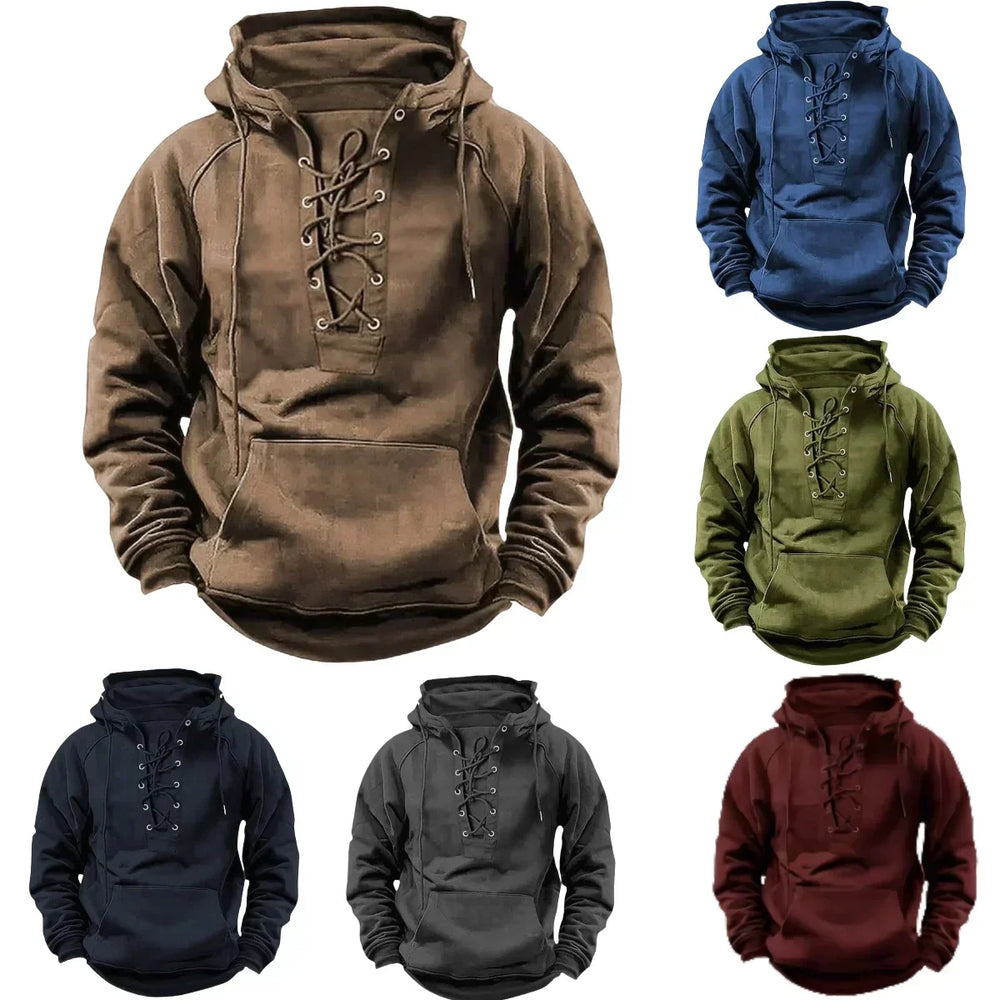 Men's Warm Retro Hoodie for Autumn (2)