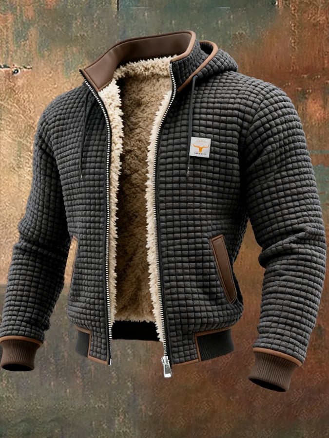 Men's Windproof Quilted Jacket with Pockets (6)