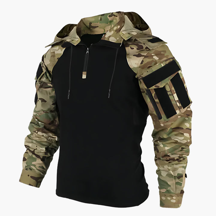 Men's Windproof Tactical Jacket for Autumn in Camouflage