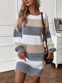 Matilda | Mini Long-Sleeved Knitted Dress for Women
