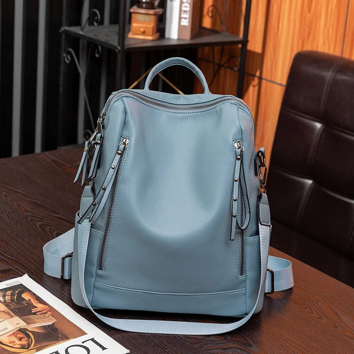Nina Leather Backpack with a Soft Feel Foto 1