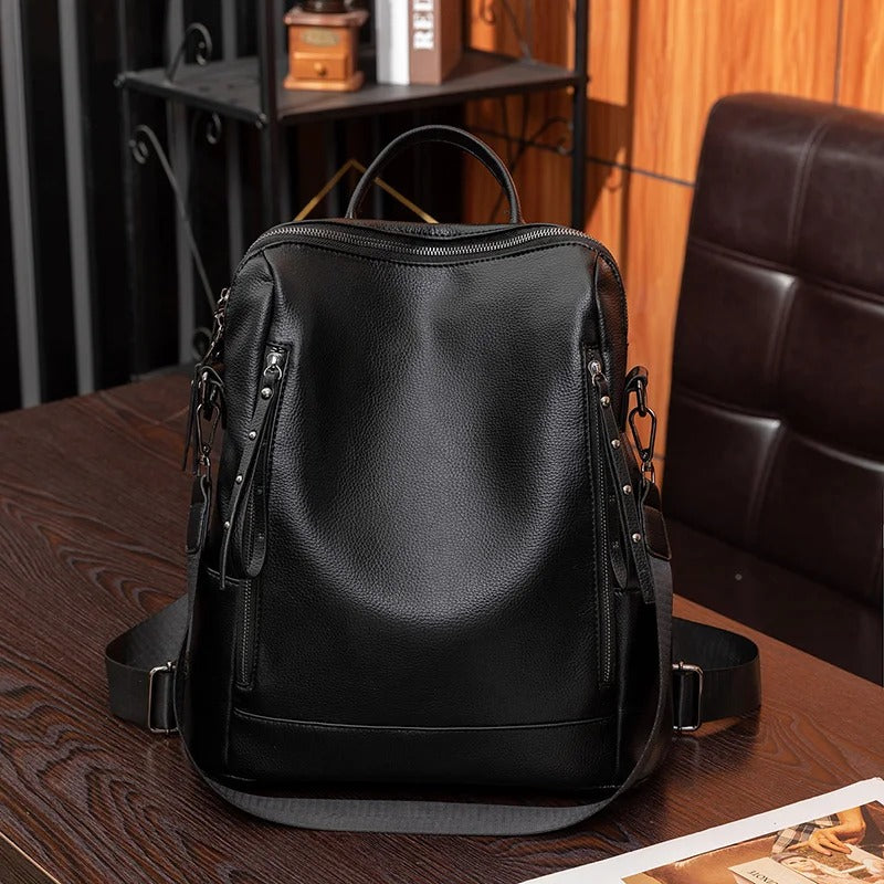 Nina Leather Backpack with a Soft Feel Foto 2