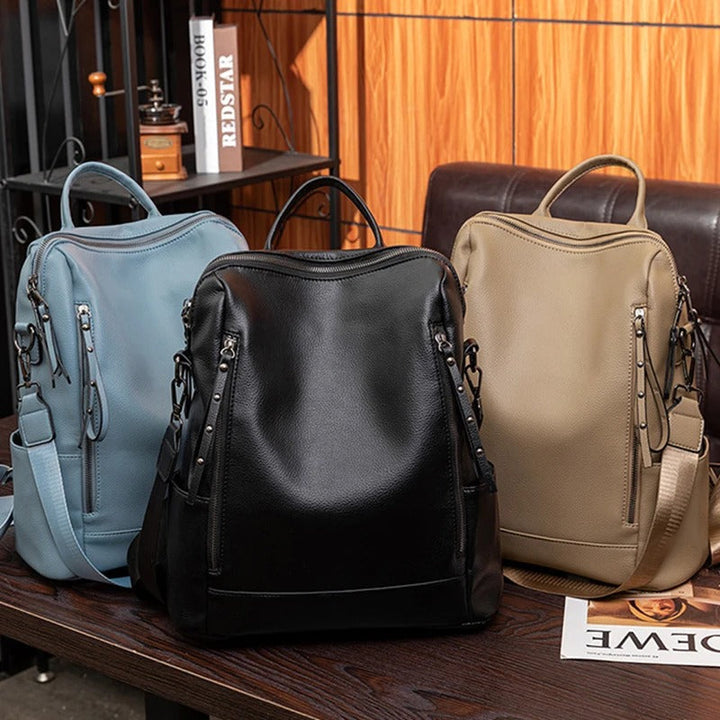 Nina Leather Backpack with a Soft Feel Foto 4