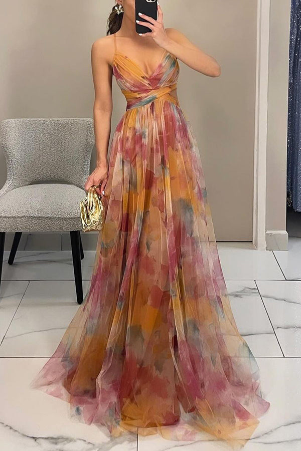 Orla Floral Chiffon Summer Maxi Dress Foto 4