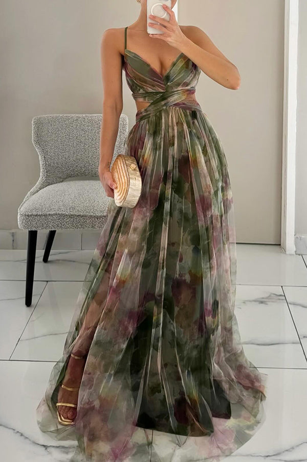 Orla Floral Chiffon Summer Maxi Dress Foto 7