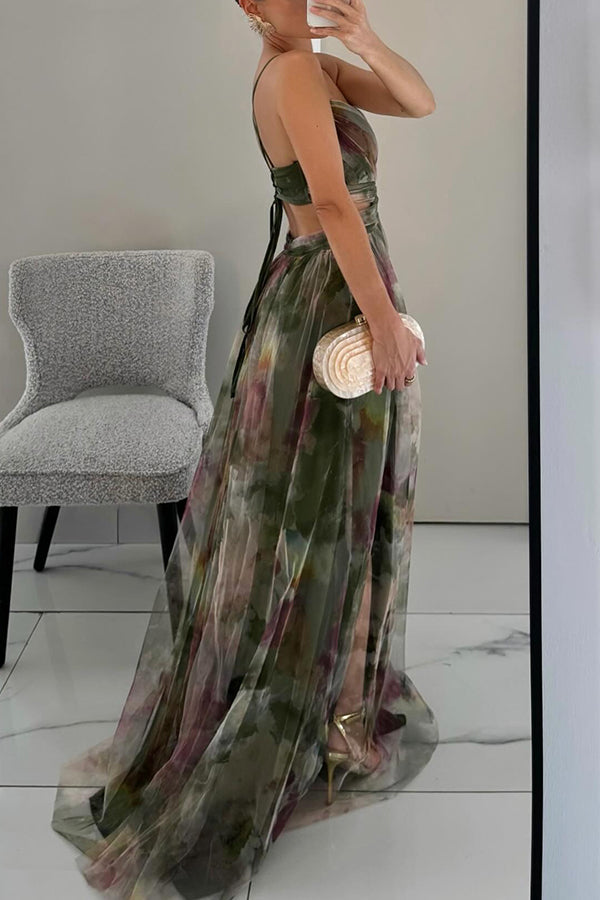 Orla Floral Chiffon Summer Maxi Dress Foto 8
