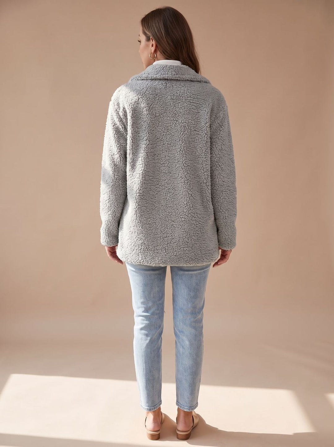Oversized Teddy Faux Fur Women's Coat (7)