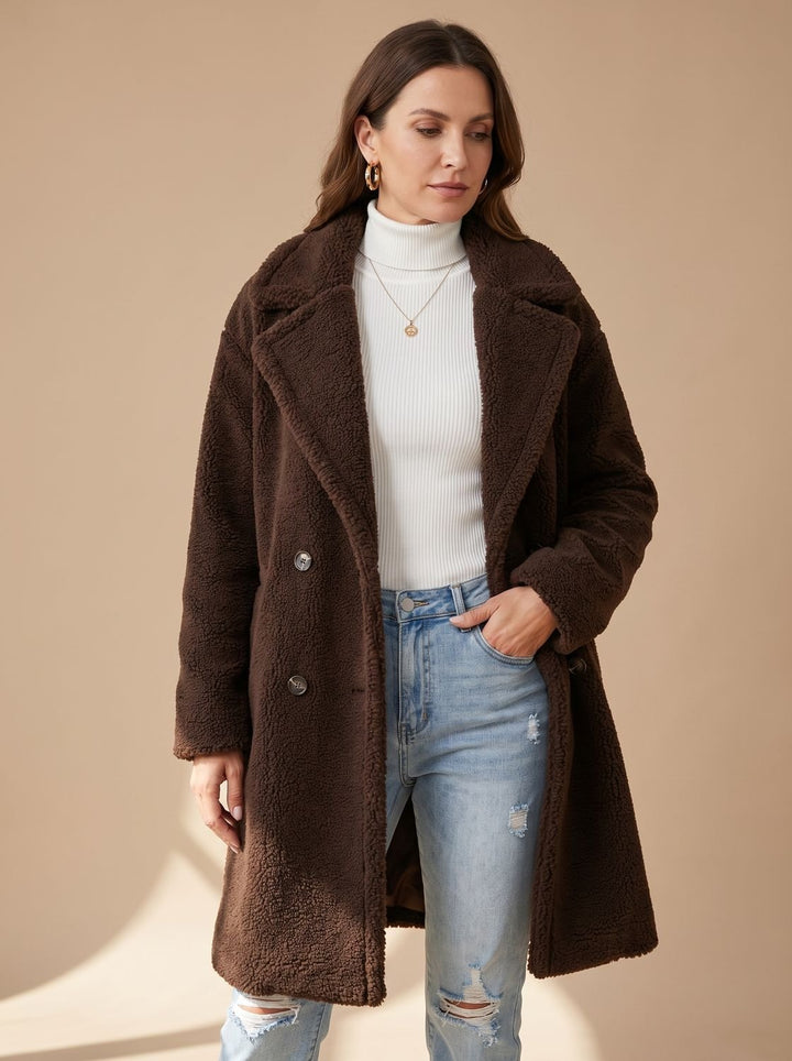 Oversized Teddy Faux Fur Women's Coat (8)