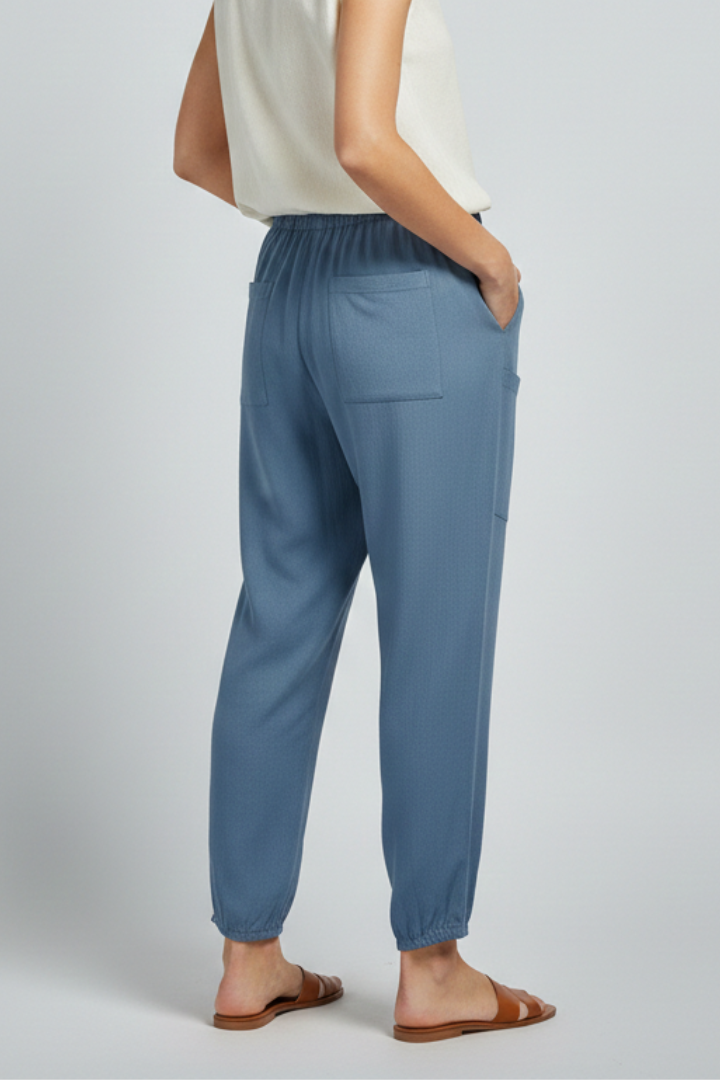 Paige Cropped Summer Trousers with Drawstring Foto 5