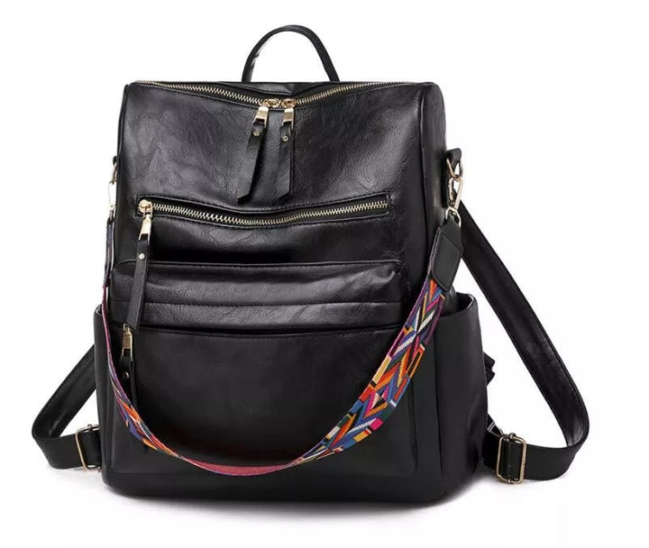 Pia Roomy Leather Backpack Foto 2