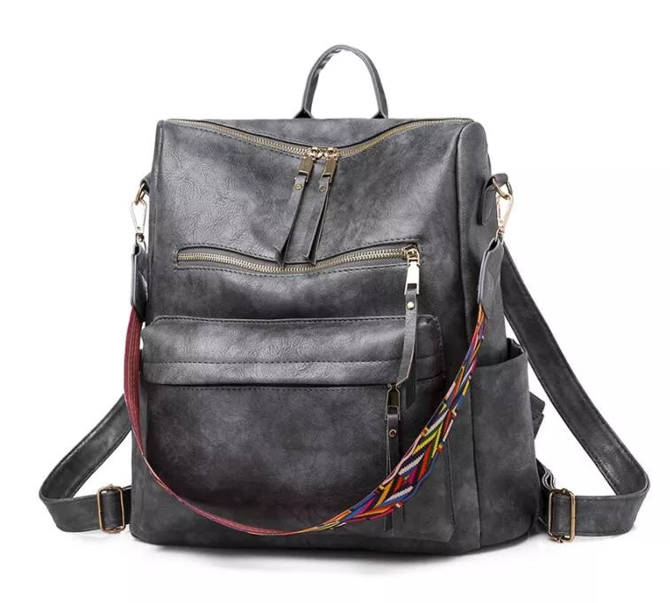 Pia Roomy Leather Backpack Foto 3