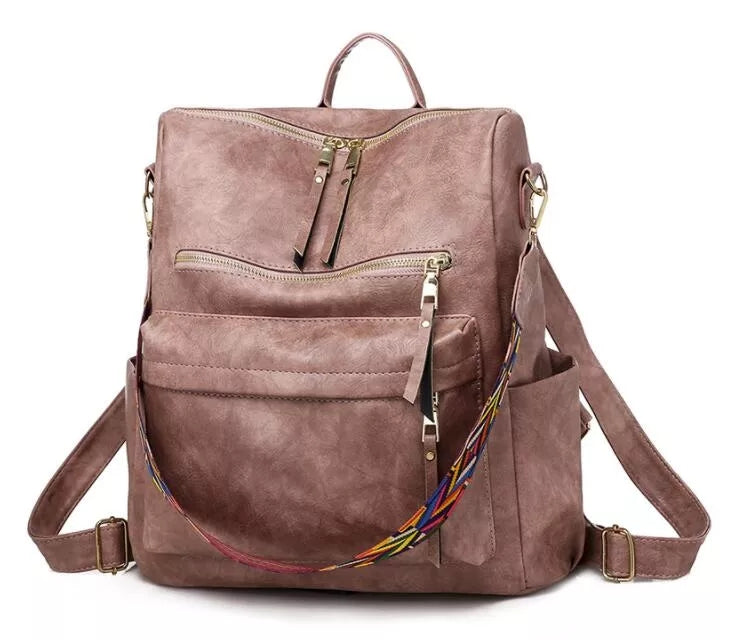 Pia Roomy Leather Backpack Foto 4