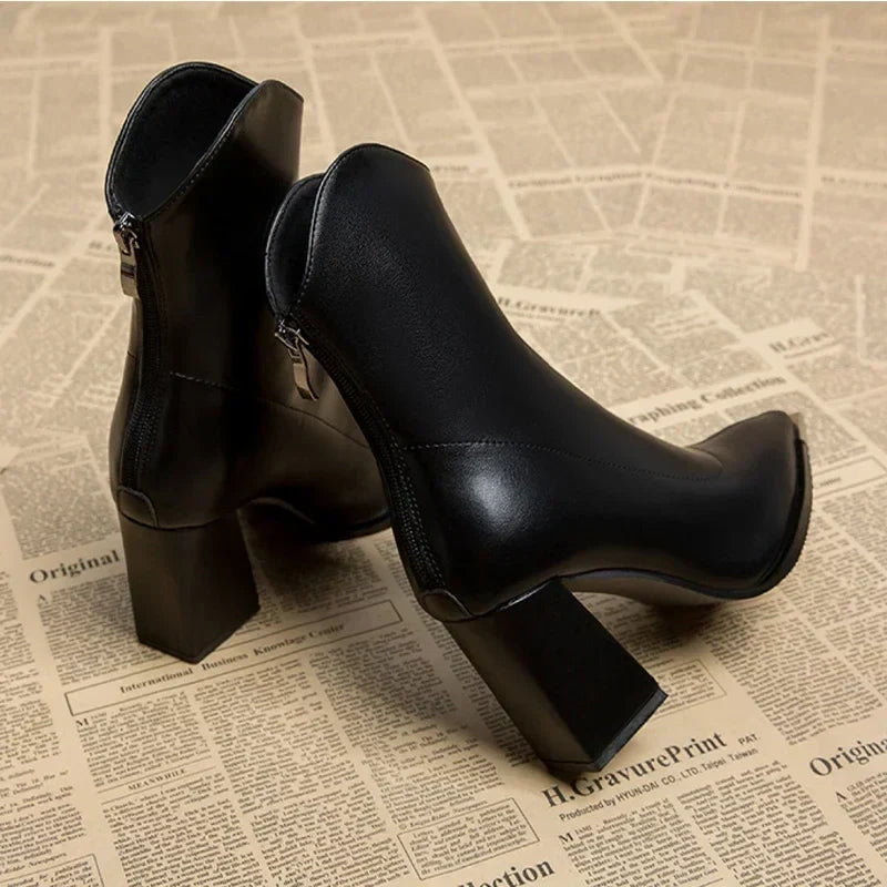 Pointed Toe Ankle Boots for Women (11)
