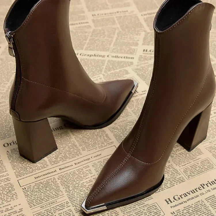 Pointed Toe Ankle Boots for Women (12)