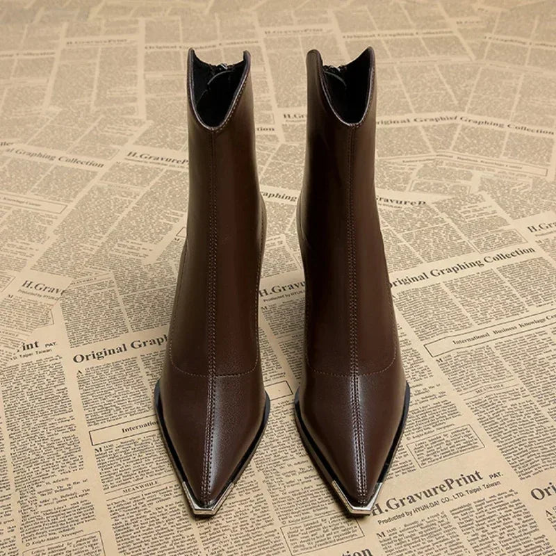 Pointed Toe Ankle Boots for Women (6)