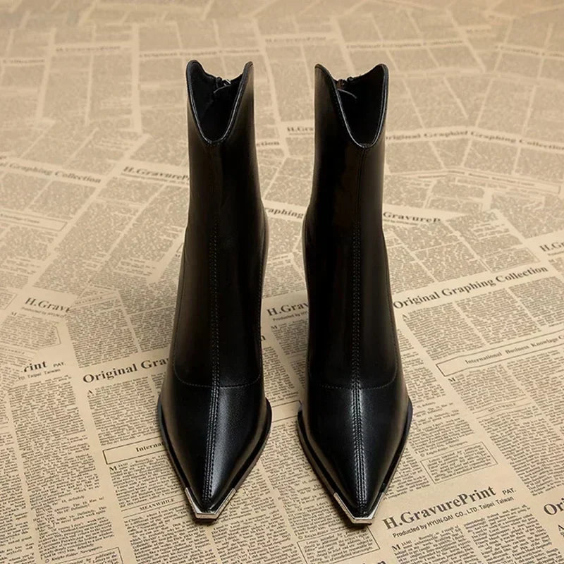 Pointed Toe Ankle Boots for Women (7)