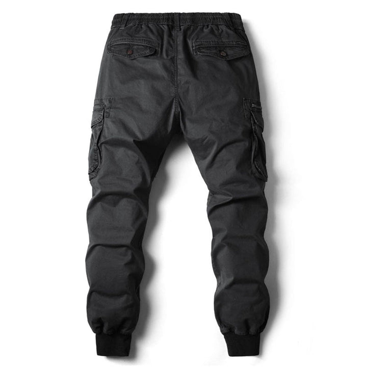 Practical Men's Cargo Trousers with Tapered Fit