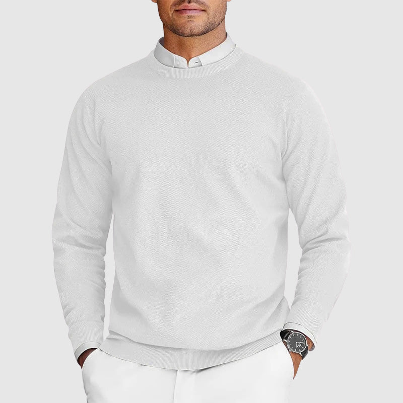 Premium Mens Jumper for Everyday Layering in White