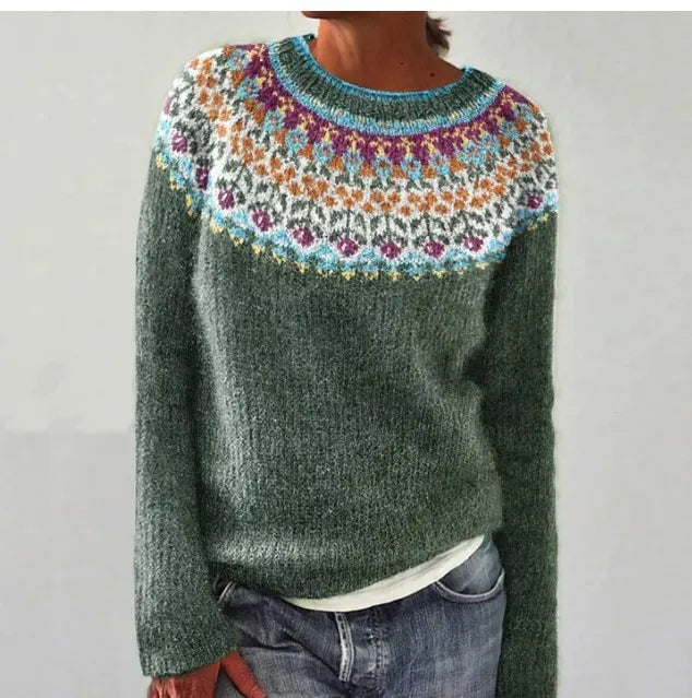 Rae Retro Jumper with Colourful Pattern Foto 2