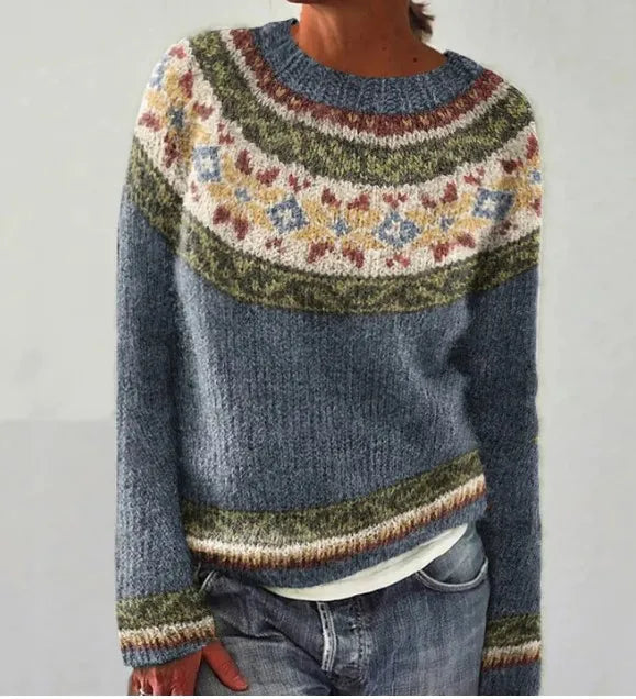 Rae Retro Jumper with Colourful Pattern Foto 3