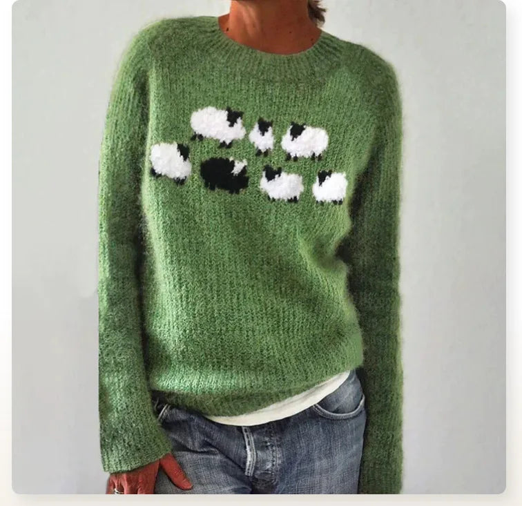 Rae Retro Jumper with Colourful Pattern Foto 4