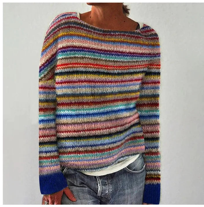 Rae Retro Jumper with Colourful Pattern Foto 6