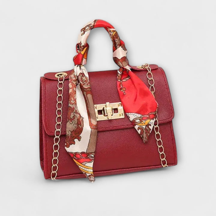 Refined Leather Tote Bag for Everyday Wear in Burgundy