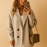 Beatrice | Relaxed Women's Trench Coat with Three-Quarter Sleeves