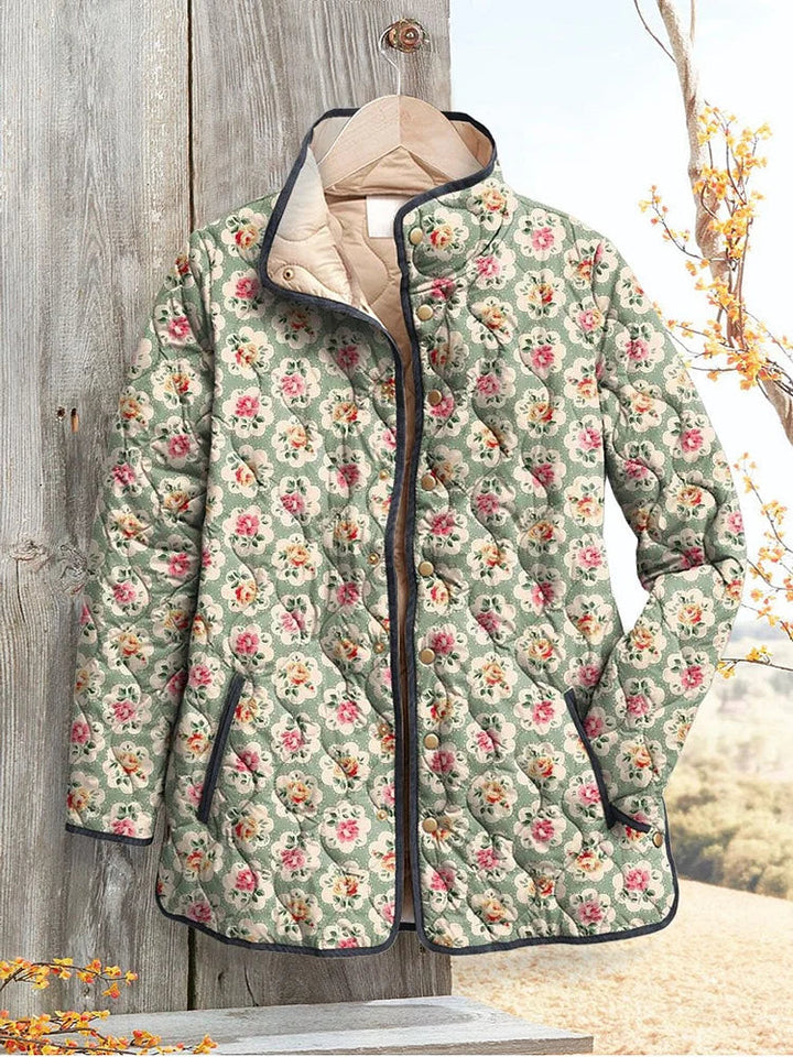 Renata Quilted Jacket with Sweet Floral Print Foto 1