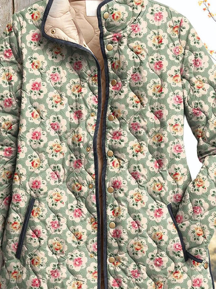 Renata Quilted Jacket with Sweet Floral Print Foto 2
