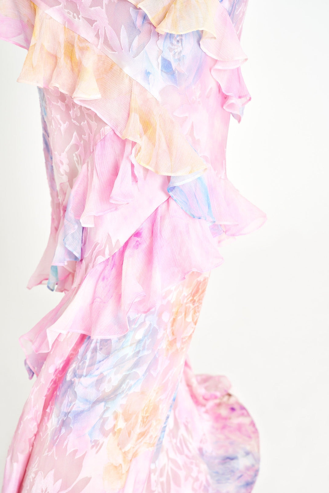 Romantic Floral Layered Maxi Dress for Wedding Guests (10)