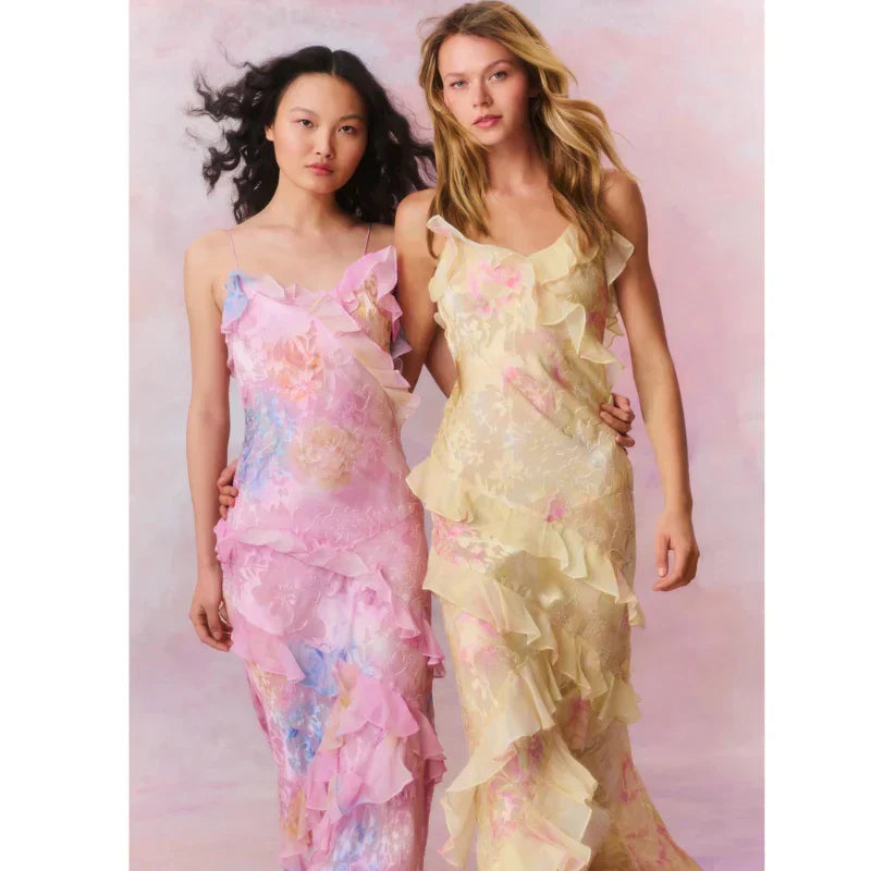 Romantic Floral Layered Maxi Dress for Wedding Guests (13)