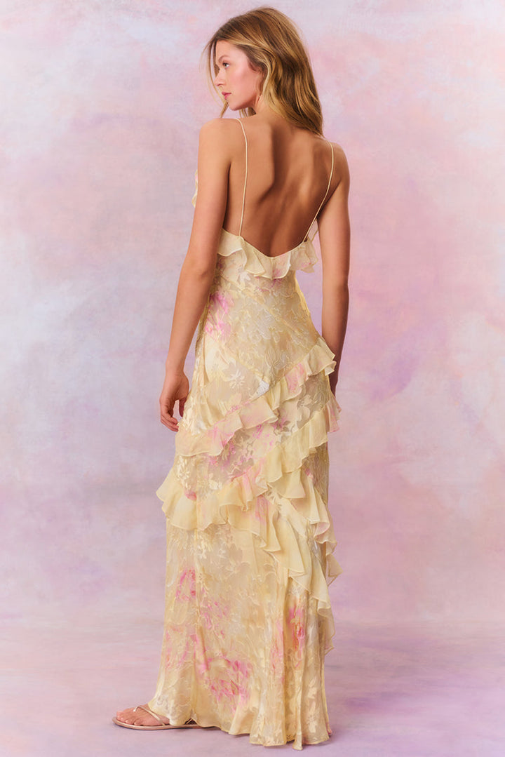 Romantic Floral Layered Maxi Dress for Wedding Guests (5)