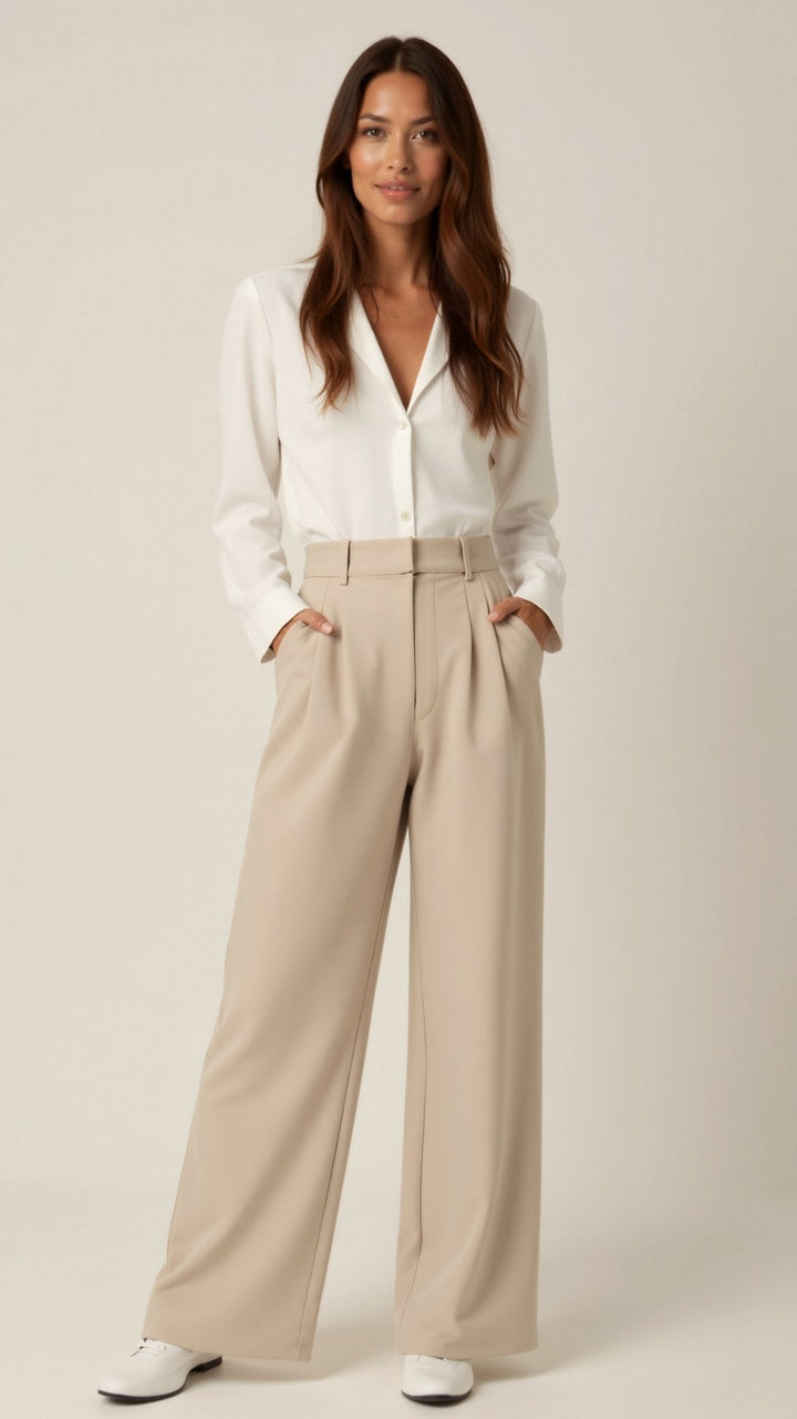 Ruby Elegant Wide-Leg Summer Trousers Foto 1