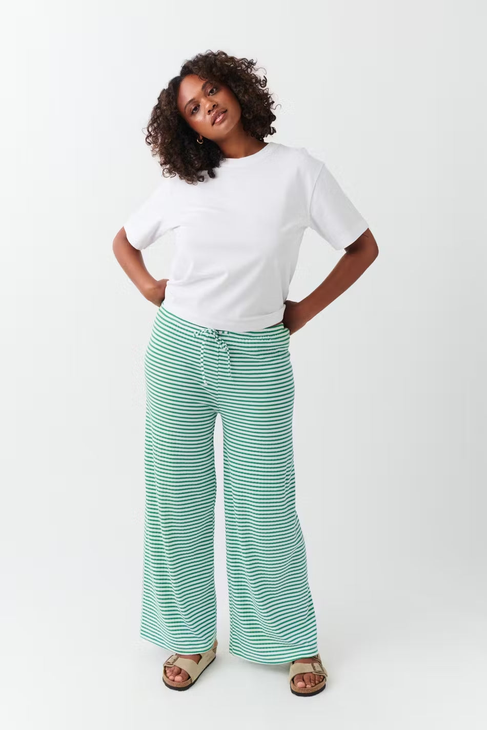 Sadie Striped Wide-Leg Summer Trousers Foto 6