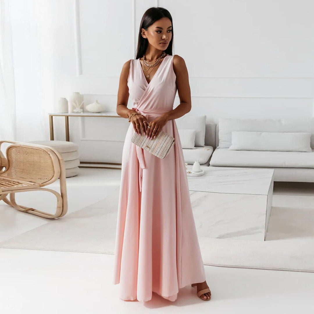 Sophia Wrap Maxi Wedding Guest Dress Foto 1