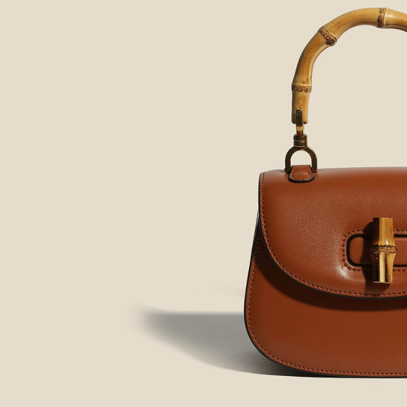 Structured Compact Leather Tote Bag for Women (6)