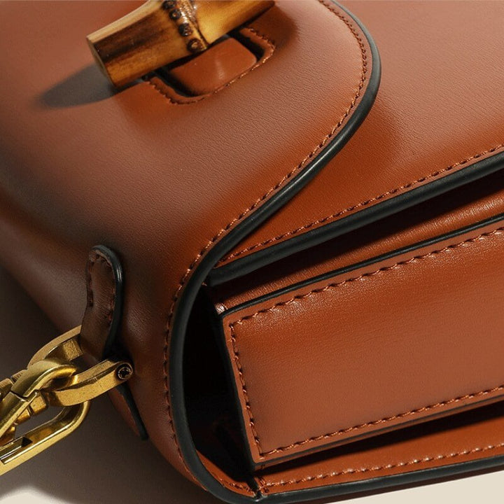 Structured Compact Leather Tote Bag for Women (7)