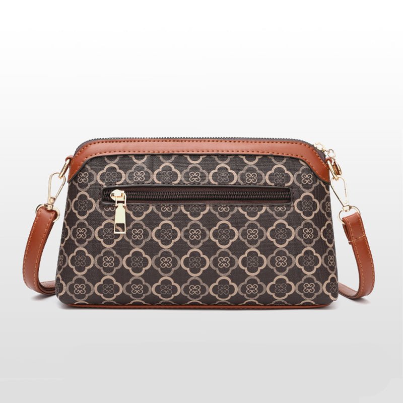 Structured Leather Tote Bag with Floral Design (6)