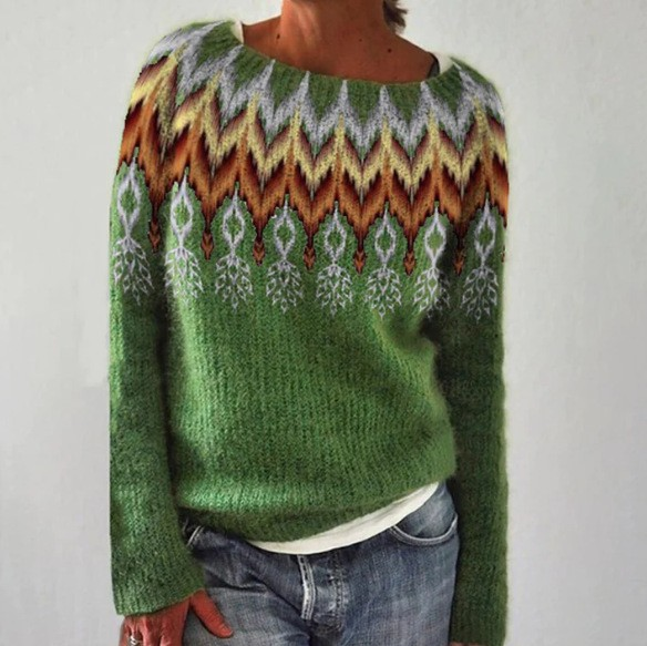 Suki Retro Jumper with Print Foto 3