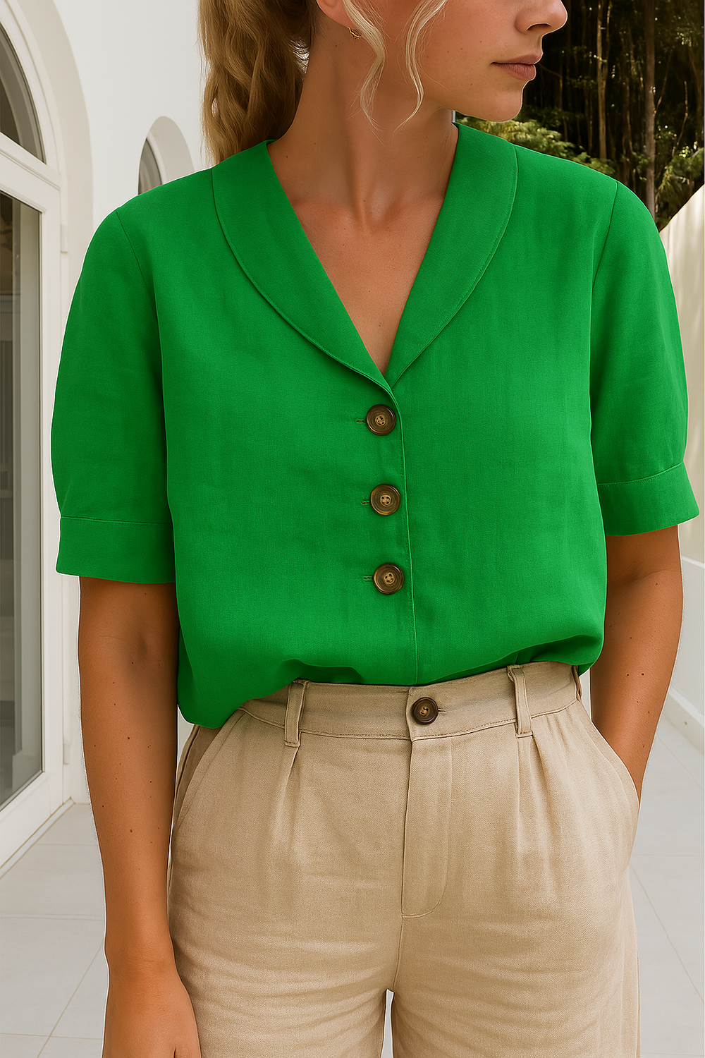 Trendiges Damen-T-Shirt Womens t-shirt in Green