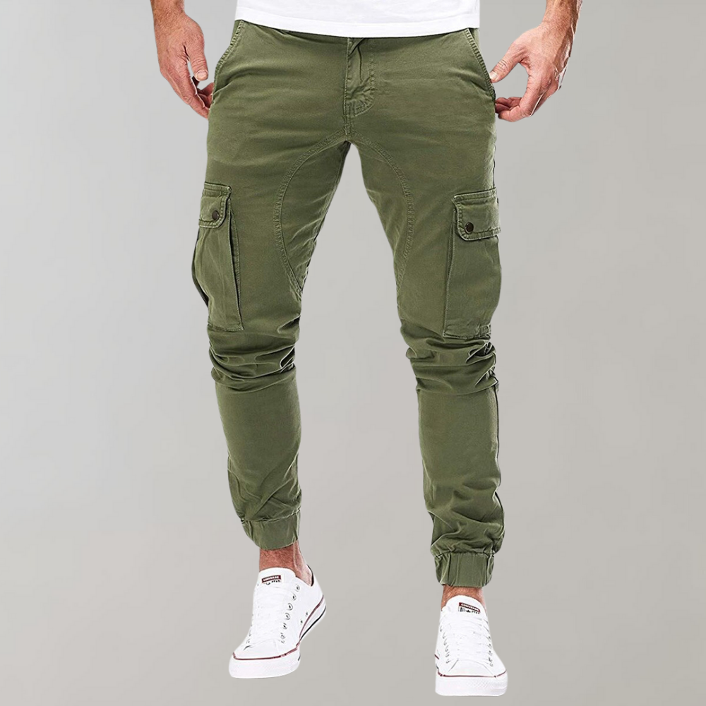 Trendy Men's Cargo Pants for Casual Comfort in Green