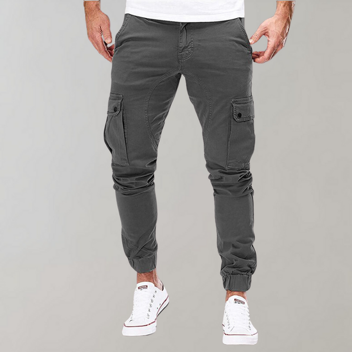 Trendy Men's Cargo Pants for Casual Comfort in Grey