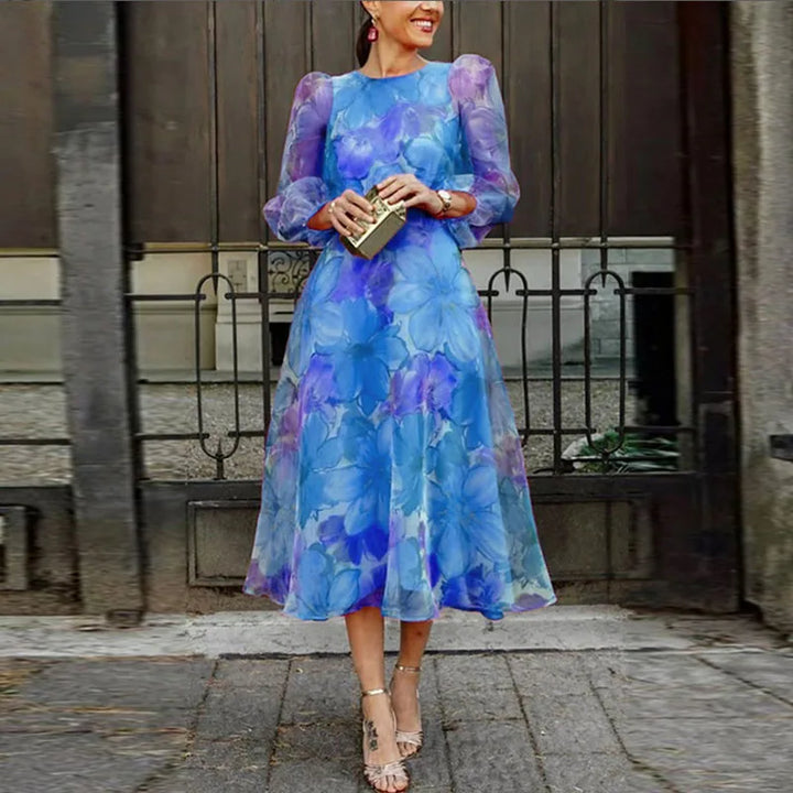 Women Wedding Guest Dress Formal in Blue