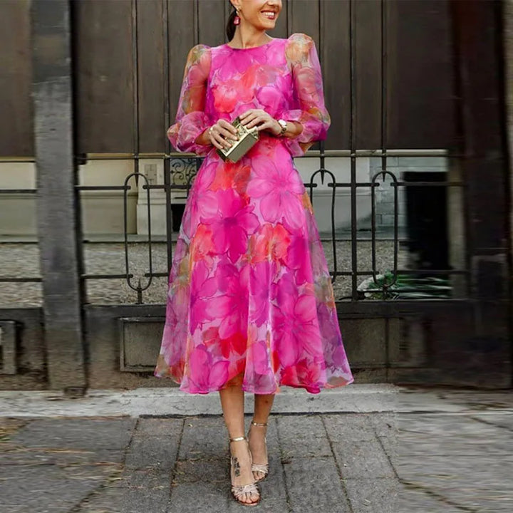 Women Wedding Guest Dress Formal in Pink
