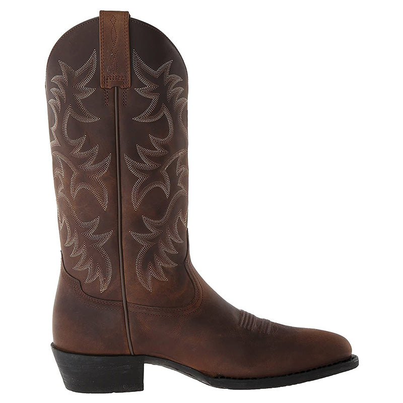Women's Authentic Knee High Cowboy Boots in Black 10