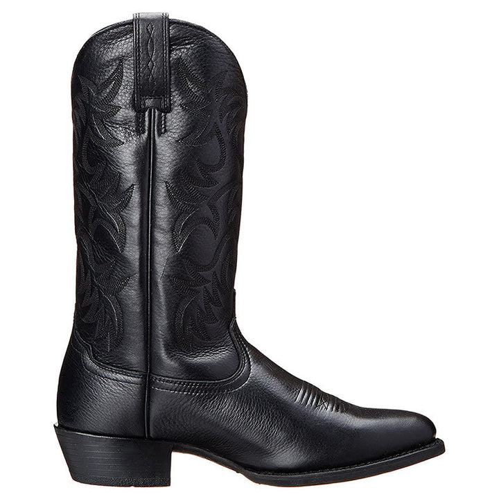 Women's Authentic Knee High Cowboy Boots in Black 4