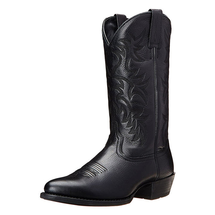 Women's Authentic Knee High Cowboy Boots in Black 7