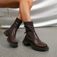 Poppy | Women's Autumn Ankle Boots with Wrap-Straps